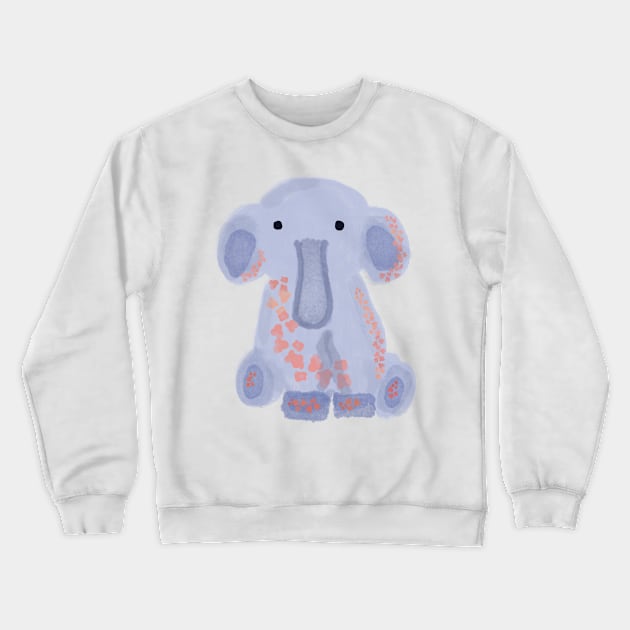 Cute floral elephant Crewneck Sweatshirt by artoftilly